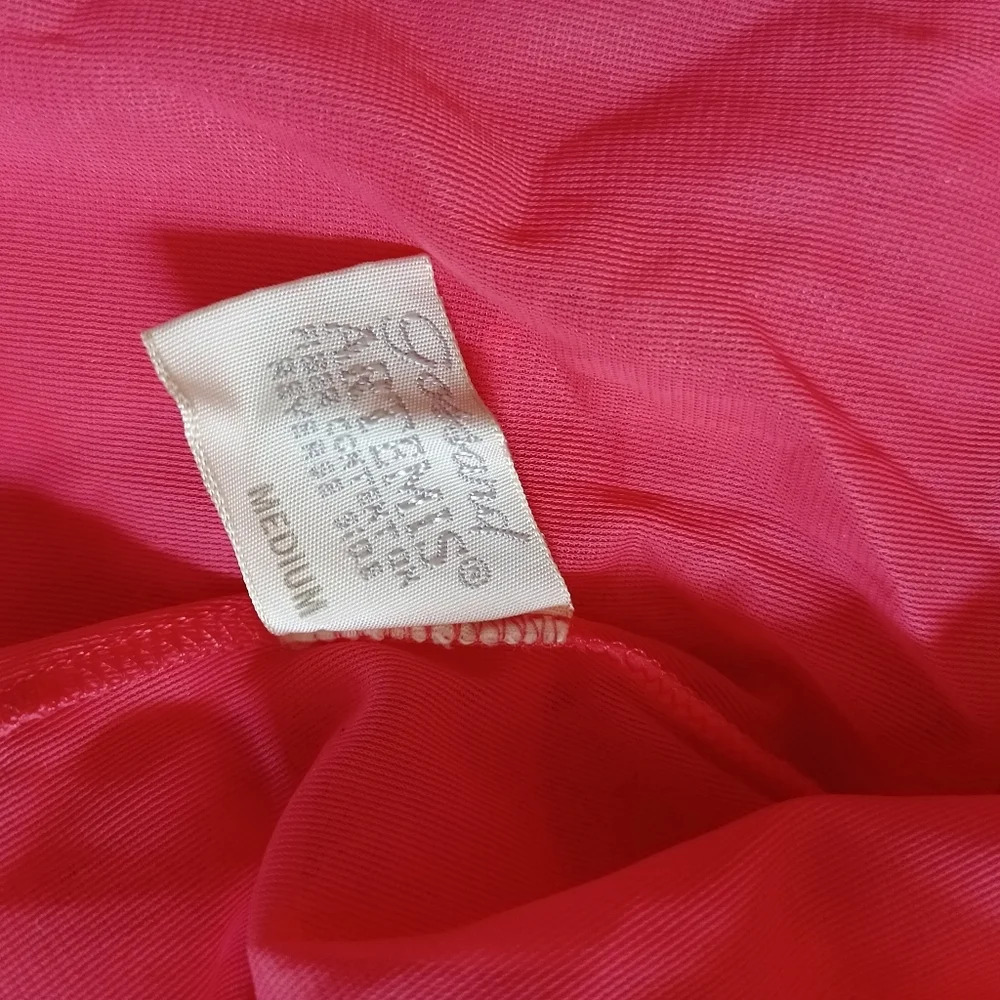 Vintage Gossard Artemis Orange Pink 2pc Ladies Nightgown Robe Set Sz Medium - Picture 9 of 14